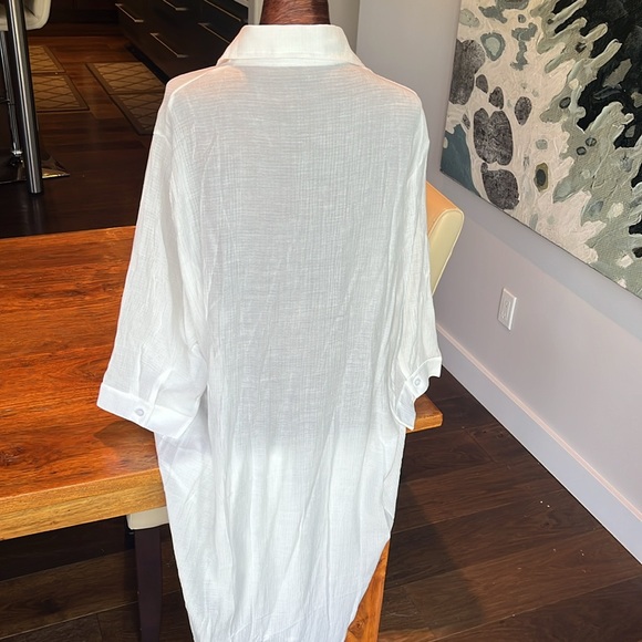 NWOT A Simple Concept Maxi Shirt Dress- O/S - Picture 3 of 6